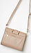 Janine Vegan Leather Metal Flap Crossbody Purse Thumb 2