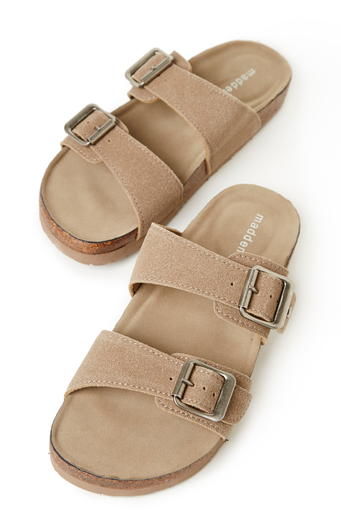 Madden Girl Brando Sandals in Taupe DAILYLOOK