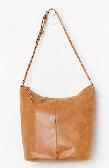 The Solange Faux Suede Braided Everyday Shoulder Bag Slide 1