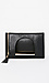 Fold Over Vegan Leather Side Zipper Clutch Thumb 1