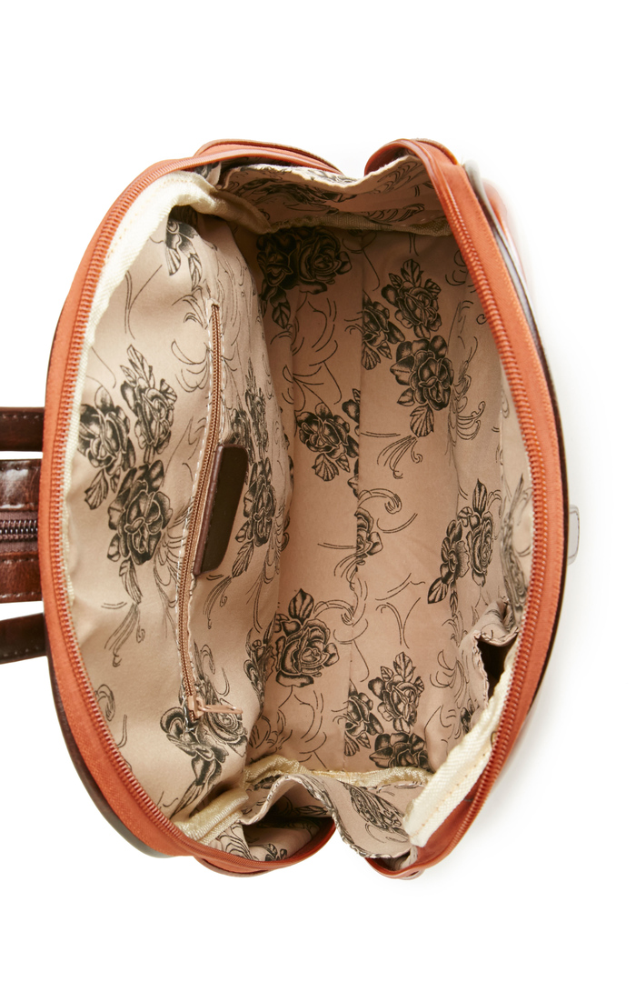 Horowitz Vegan Leather Backpack in Brown DAILYLOOK