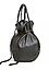 Leather Drawstring Bucket Bag Thumb 2