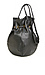 Leather Drawstring Bucket Bag Thumb 3
