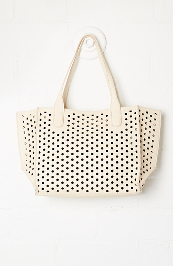 Kodaline Vegan Leather Perforated Tote Slide 1