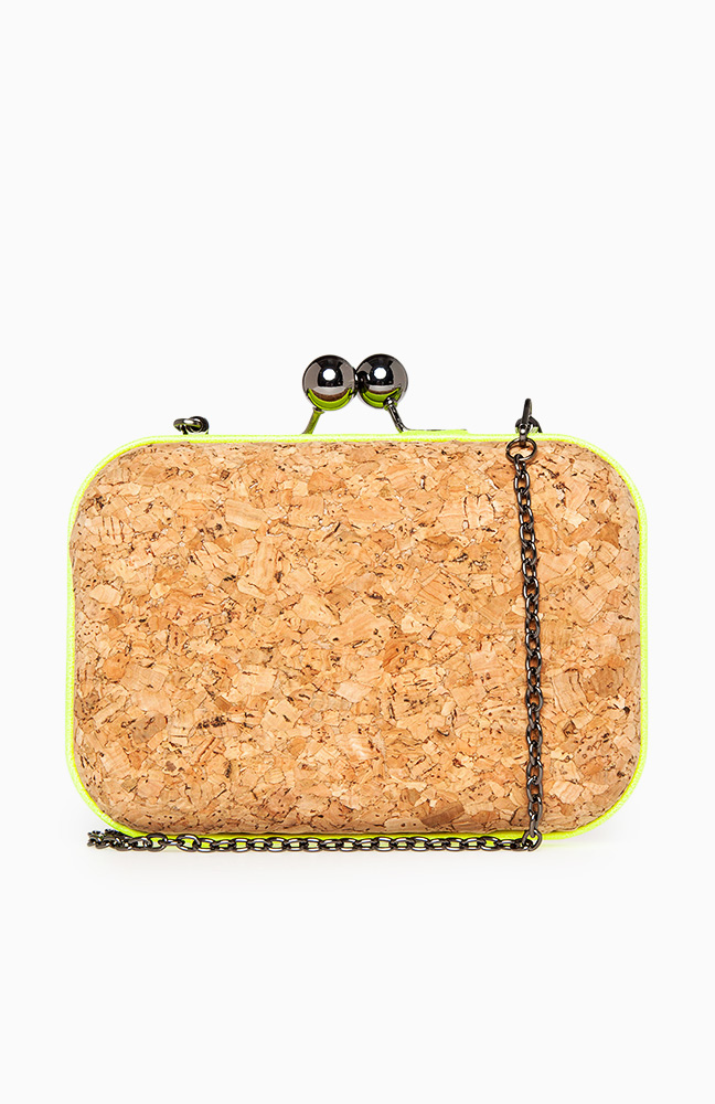 Cork Box Clutch in Green DAILYLOOK