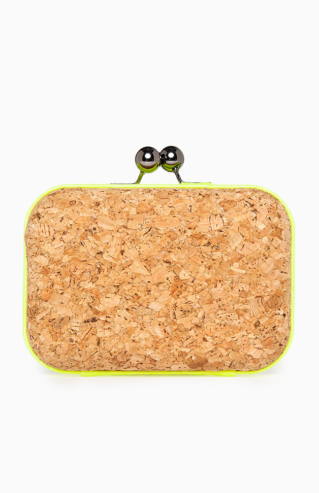 Cork Box Clutch in Green DAILYLOOK