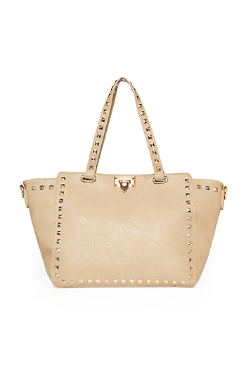 Chic Studded Border Tote Slide 1