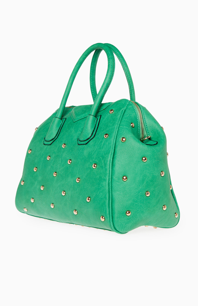 Fully Studded Purse in Green DAILYLOOK