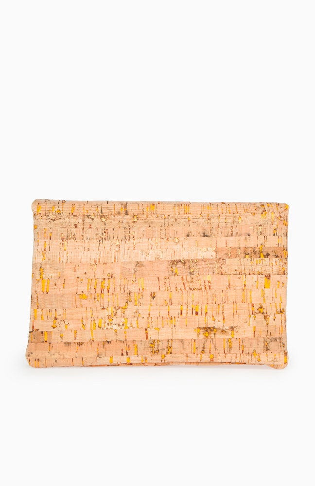 Neon Cork Clutch in Orange DAILYLOOK