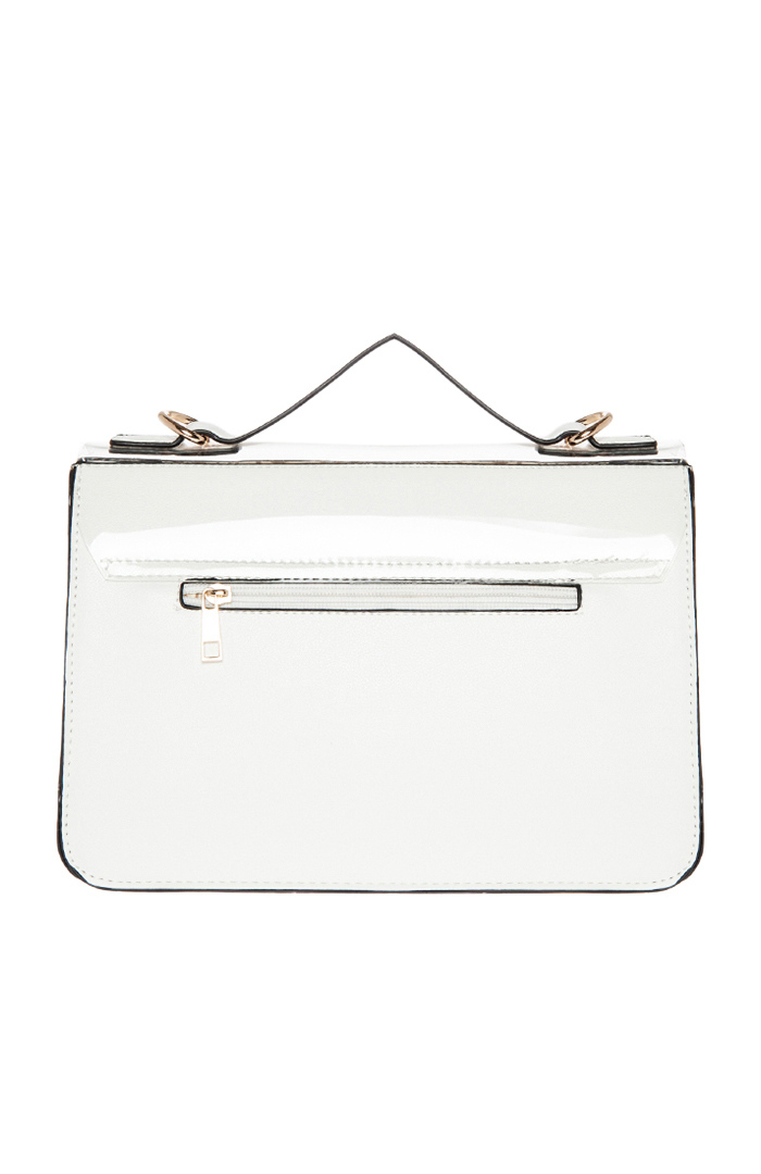 Clearly Chic Satchel in White | DAILYLOOK