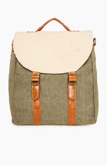 Canvas Satchel Backpack Slide 1