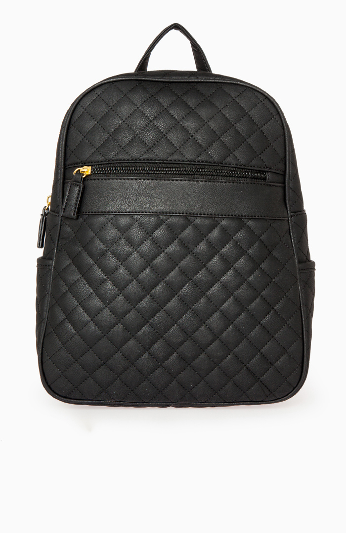 Quilted Backpack in Black DAILYLOOK