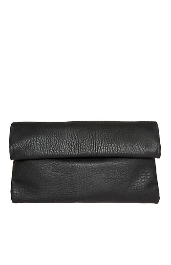 Langston Vegan Leather Double Fold Over Clutch Slide 1