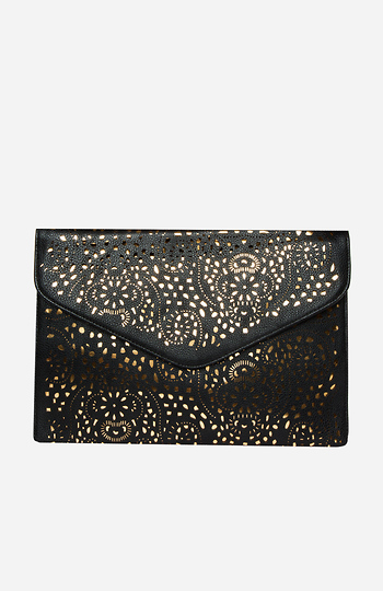 Floral Laser Cut Clutch Slide 1