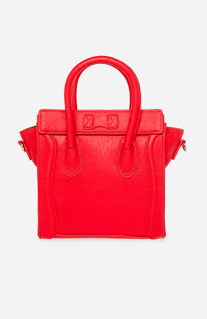DAILYLOOK Mini Structured Handbag in Red | DAILYLOOK