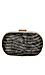 Zebra Print Pony Hair Box Clutch Thumb 2