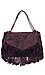 Oversized Leather Fringe Tote Thumb 1