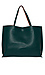 Wayans Reversible Vegan Leather Summer Tote Thumb 2