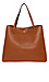 Wayans Reversible Vegan Leather Summer Tote Thumb 4