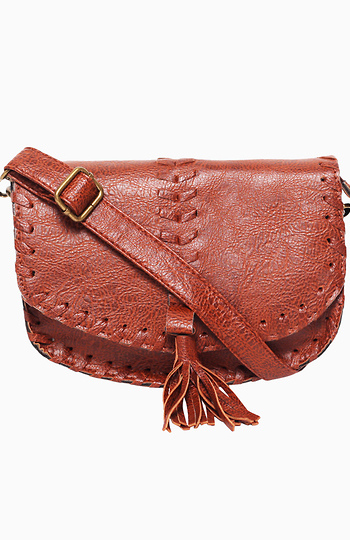Small Shoulder Bag with Tassel Slide 1