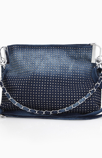Studded Ombre Denim Purse Slide 1