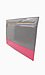 Pink and Grey Color Block Clutch Thumb 2
