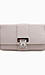 Cream Woven Clutch Thumb 1