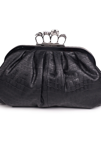 Snakeskin Knuckle Duster Clutch Slide 1