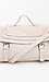 Cream Braided Top Handle Satchel Thumb 1