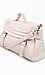 Cream Braided Top Handle Satchel Thumb 2