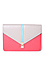 Color Blocked Fliplock Envelope Clutch Thumb 1