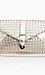 Metallic Woven Buckle Clutch Thumb 1