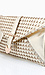 Metallic Woven Buckle Clutch Thumb 2