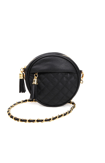 Quilted Round Mini Purse Slide 1