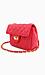 Quilted Coral Cross Body Bag Thumb 2