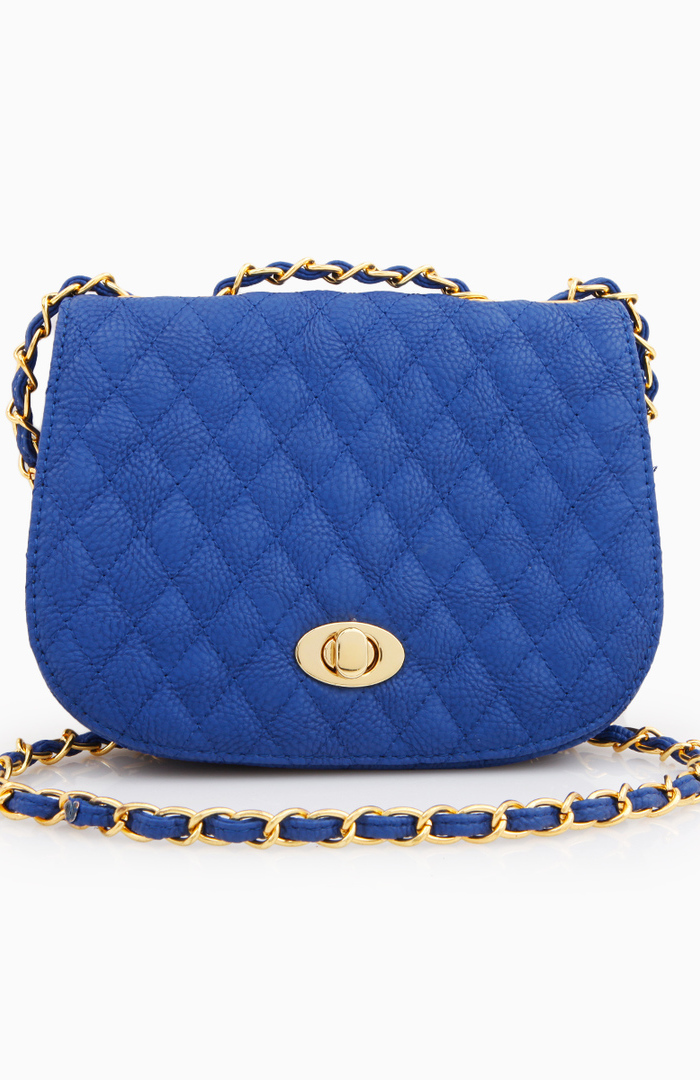 Quilted Mini Bag in Blue DAILYLOOK
