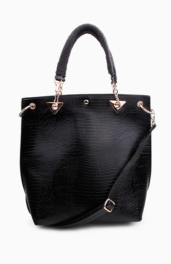 Reptile Print Tote Slide 1