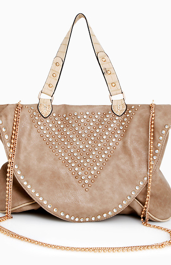 Casual Chic Studded Bag Slide 1