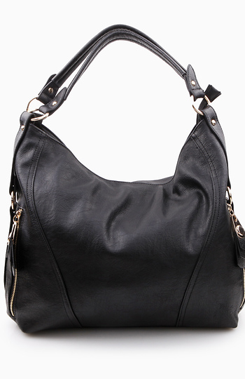 Black Side Zipper Bag Slide 1
