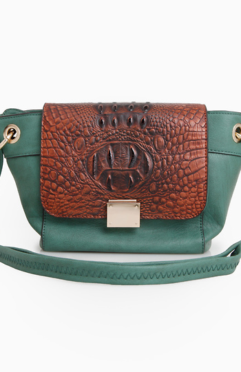 Reptile Flap Purse Slide 1