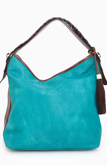 Woven Strap Hobo Bag Slide 1