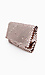 Mocha Mesh Foldover Clutch Thumb 2