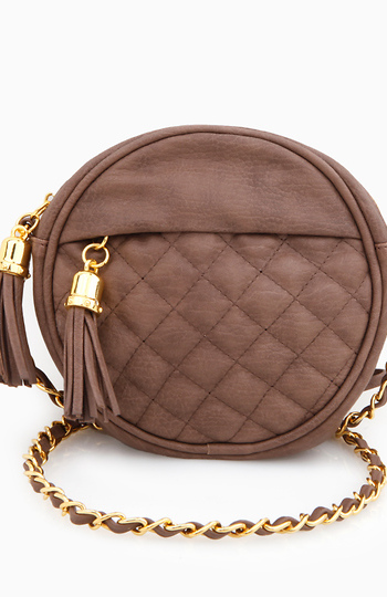 Quilted Round Mini Purse Slide 1