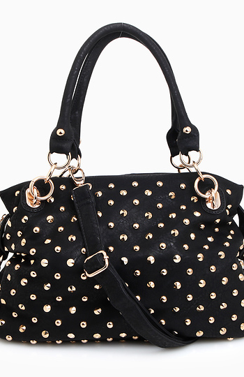 Mixed Studded Shoulder Bag Slide 1