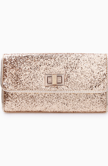 Gold Glitter Clutch Slide 1