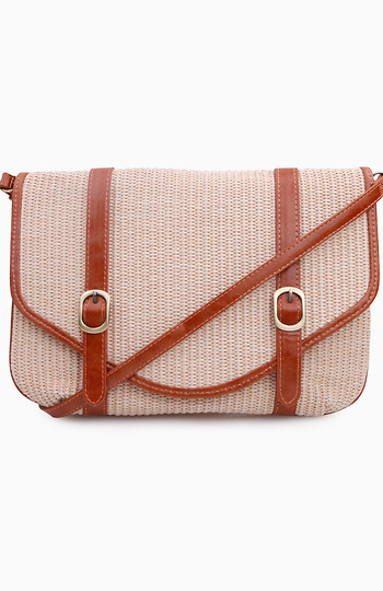 Straw Woven Large Clutch Slide 1