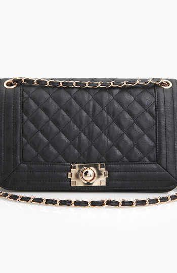 Large Quilted Shoulder Bag Slide 1