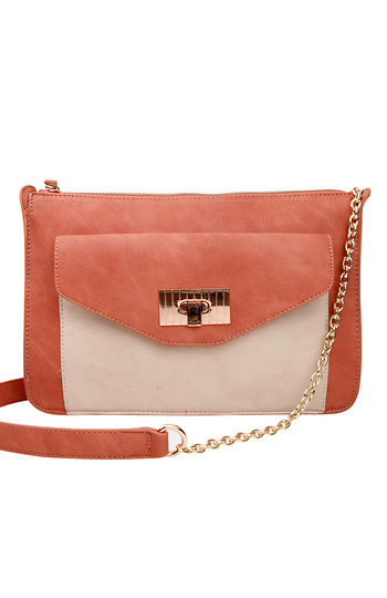 Two Tone Patch Pocket Bag Slide 1