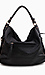Black Zipper Hobo Bag Thumb 3