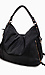 Black Zipper Hobo Bag Thumb 2